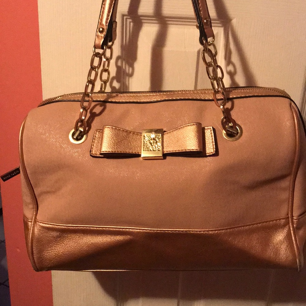 Anne Klein rose gold purse